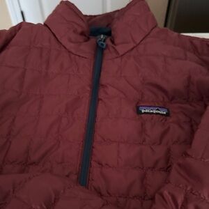 Patagonia Burgundy Quilted Lightweight Jacket